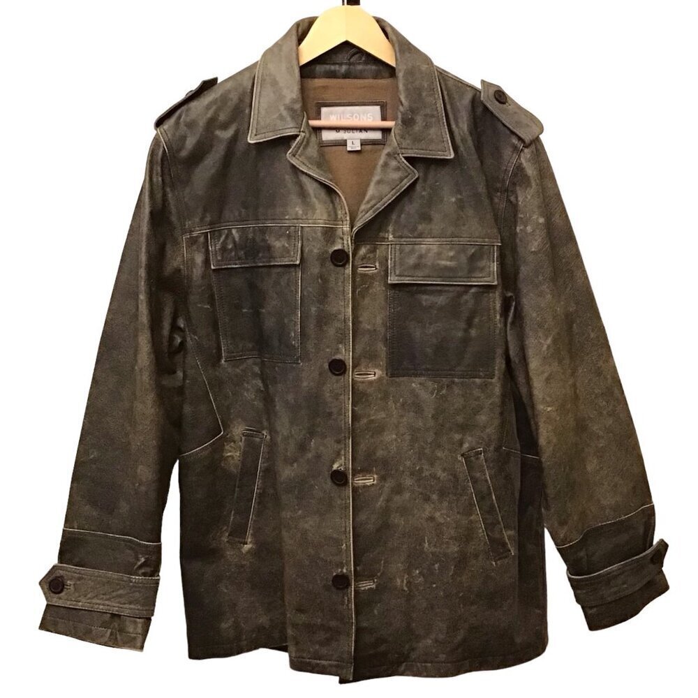 Wilsons Leather Vintage Jacket - Distressed Brown